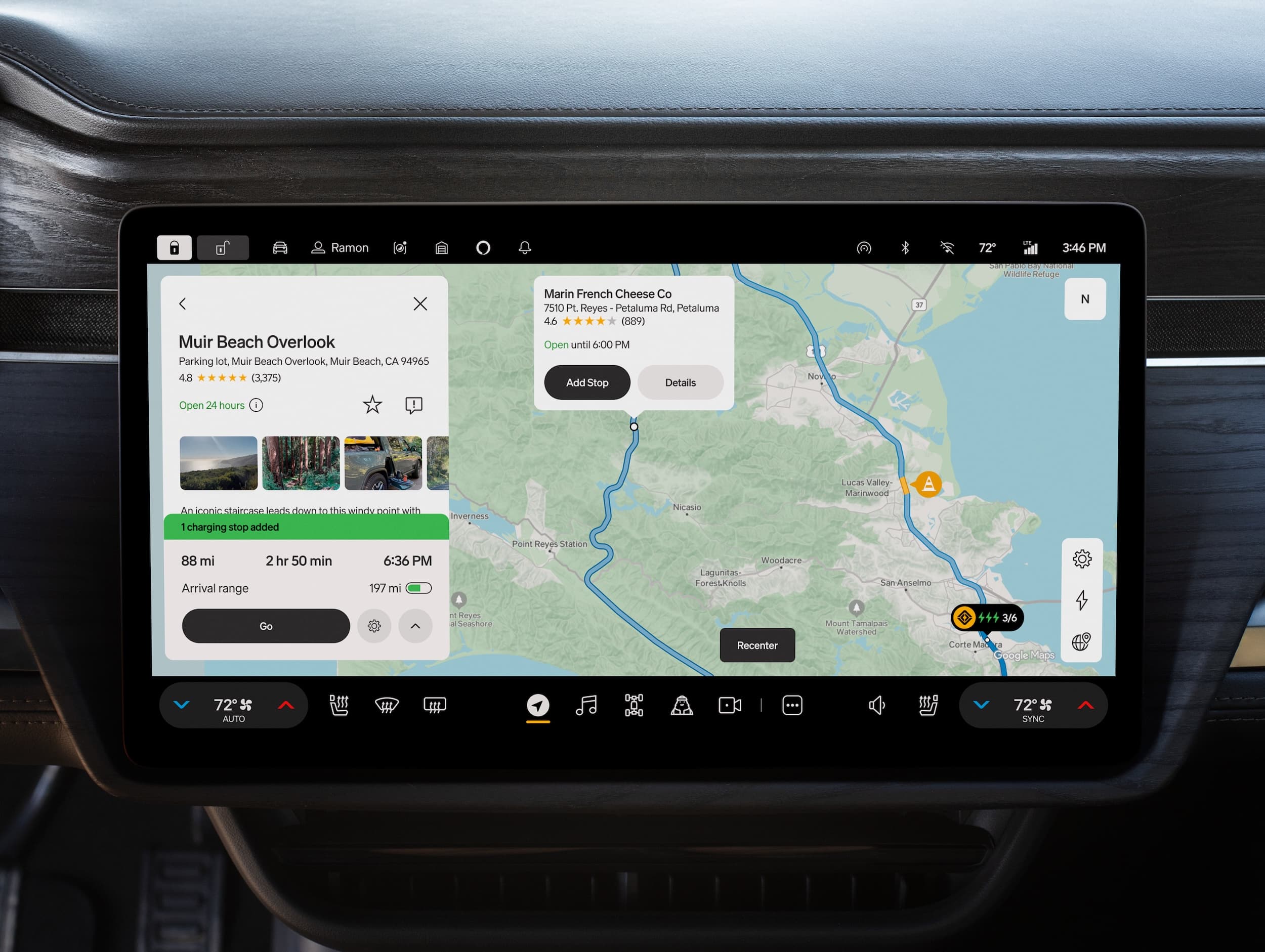 Rivian Google Maps ânavatigação