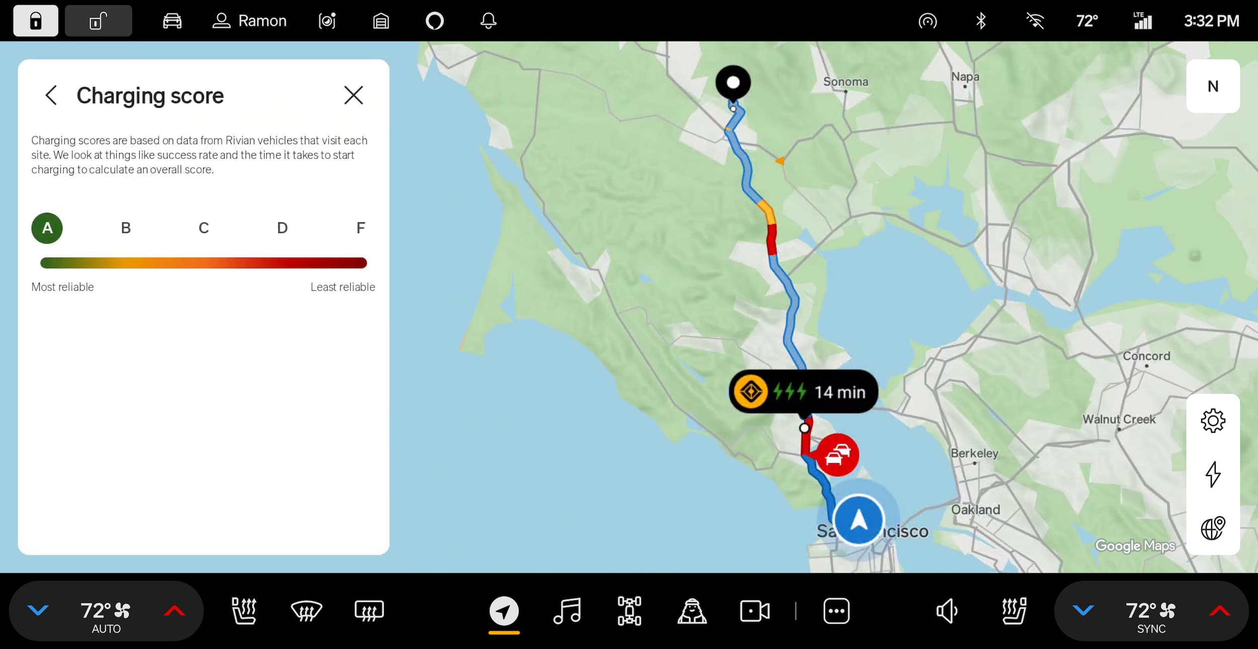 Rivian Google Maps ânavatigação