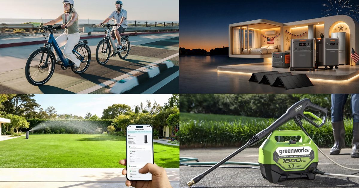 Tenways Wayfarer cruiser e-bike bundle at new $1,649 low ($827 off), Jackery July 4th power station sale, Aiper, Greenworks, more