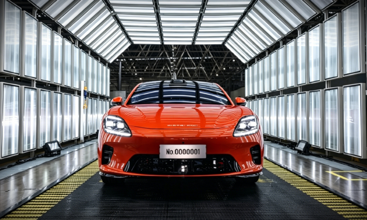 Huawei-GAC Aistaland GT7 rolls off production-line before June 26 launch