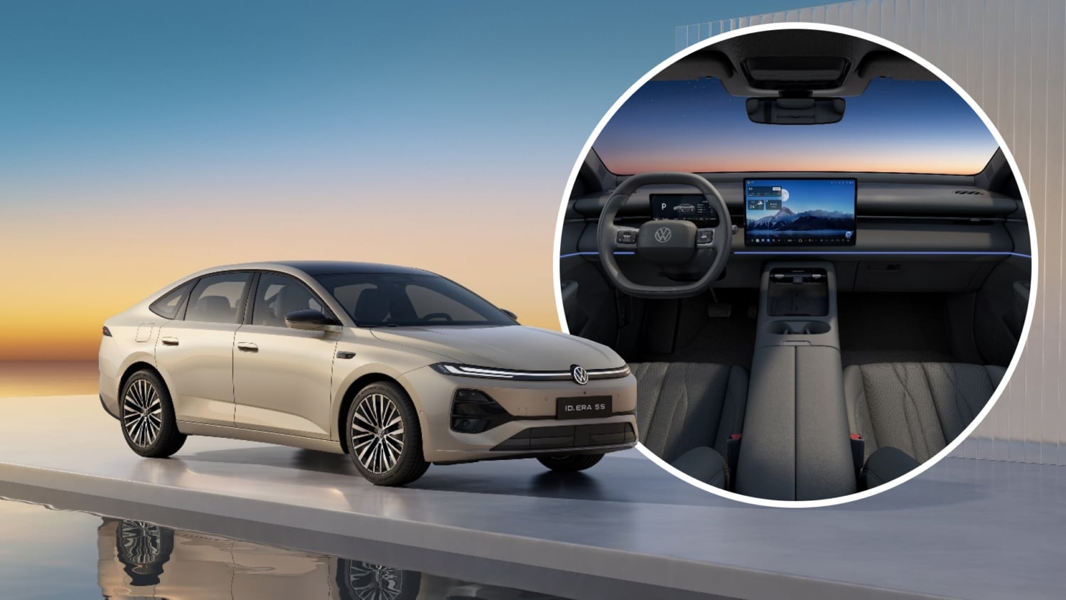 Volkswagen ID. Era S5 PHEV sedan with 2000 km range revealed interior in China
