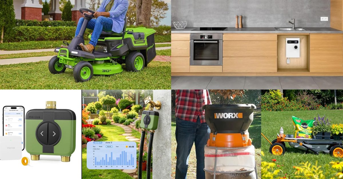 Greenworks 80V CrossoverT riding mower with 600W turbo charger $1,200 off, Camplux 3.5kW to 27kW water heaters, more