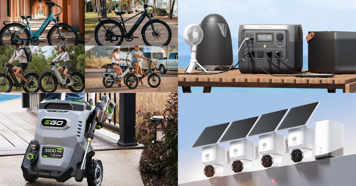 Lectric XP4 750, Xpress 2, Xpeak2 e-bikes get up to $464 savings, EcoFlow 716Wh RIVER 2 Pro 700 bundle new $369 low, EGO, more