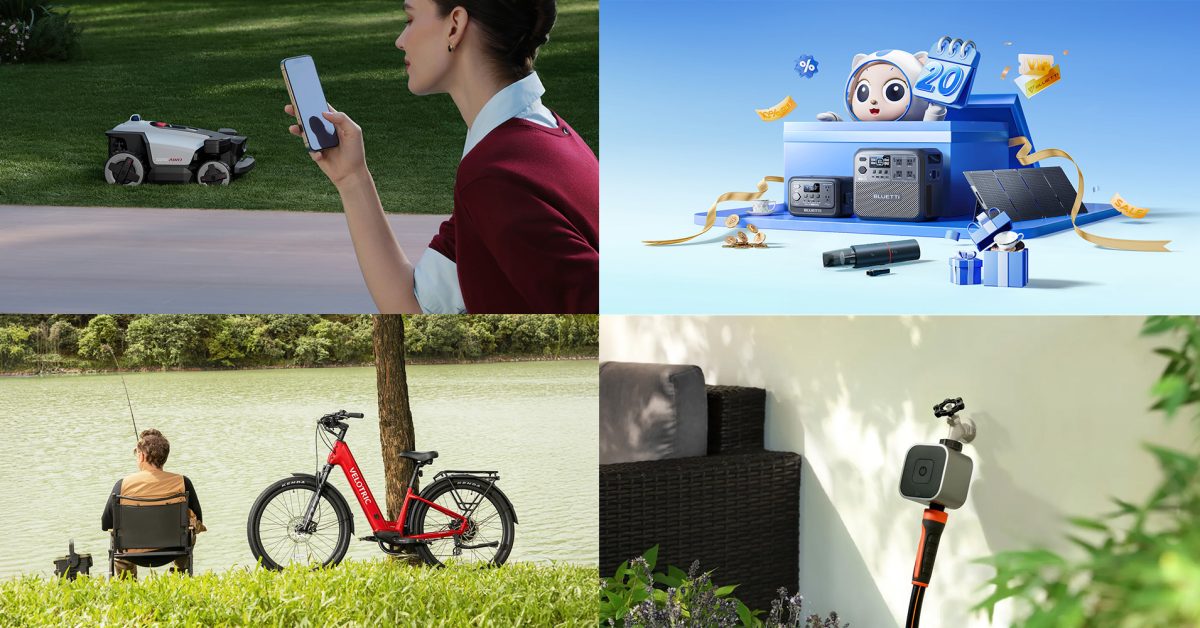 Roborock RockMaw X120H LiDAR AWD robot mower $699 off launch, Bluetti Member Day power station sale, Velotric e-bikes, more