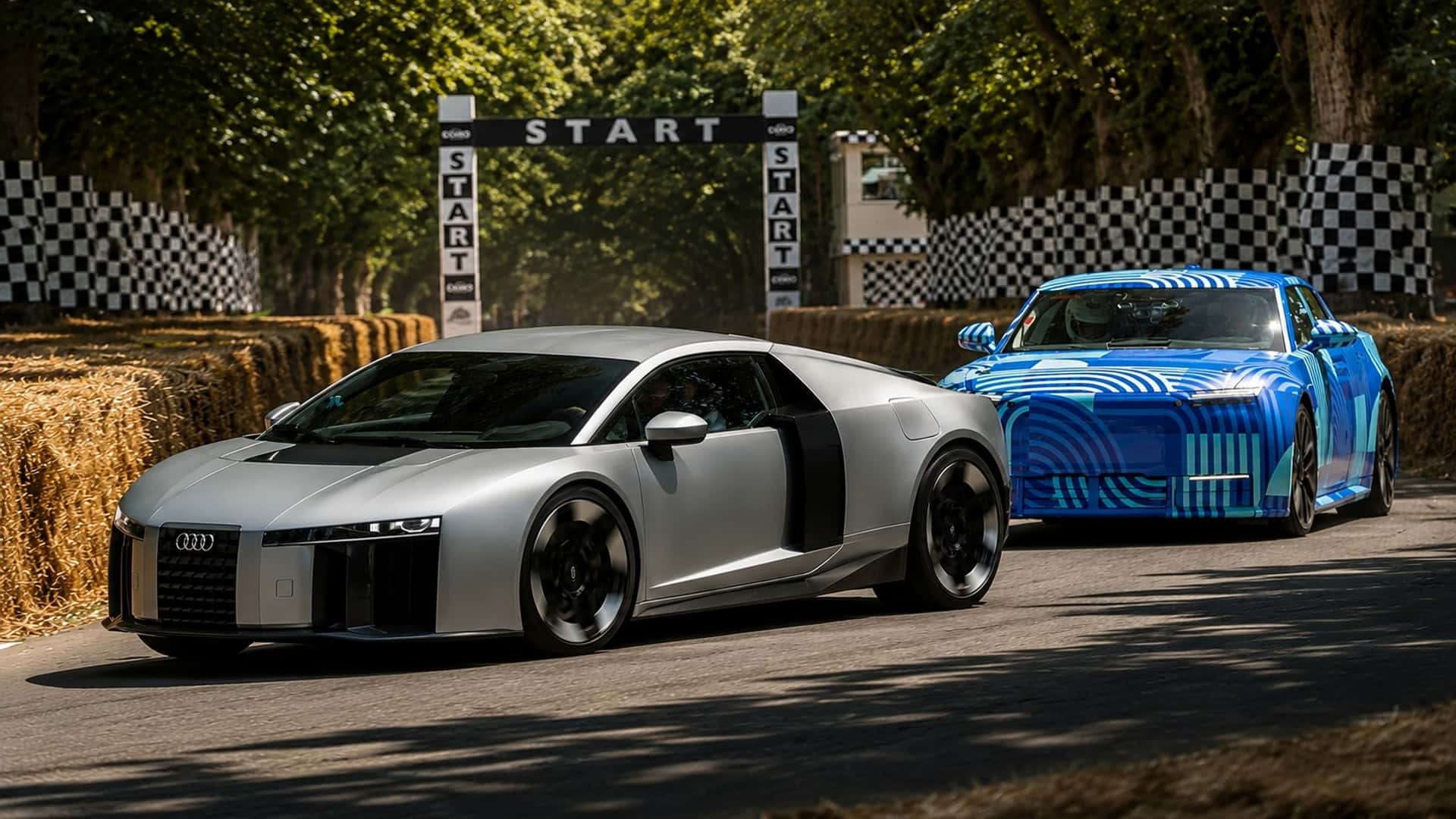 Audi Nuvolari And Jaguar Type 01 Storm Goodwood. The Internet Reacts