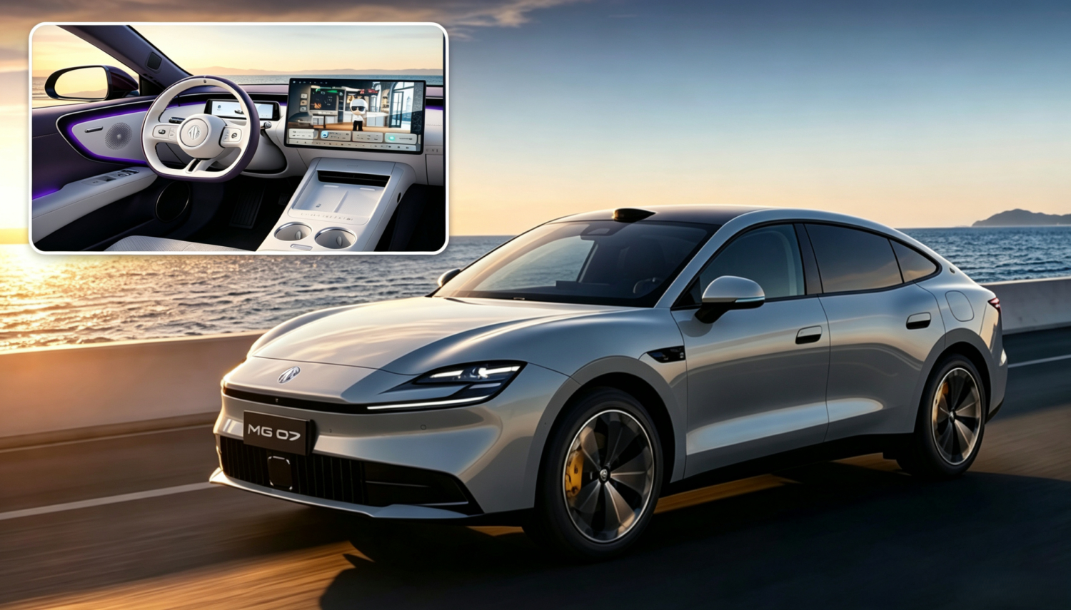 MG 07 interior unveiled with 840 km range ahead of July 29 presale