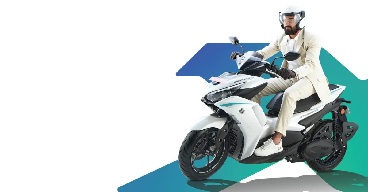 Yamaha launches sporty Aerox-E electric scooter with removable batteries